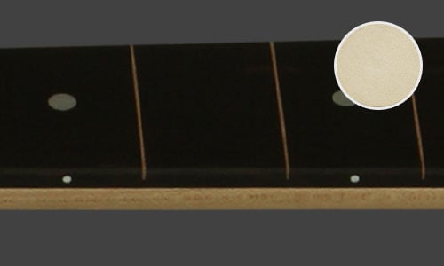 Standard on darker color fretboards